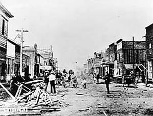 Aftermath of 1886 Vancouver Fire